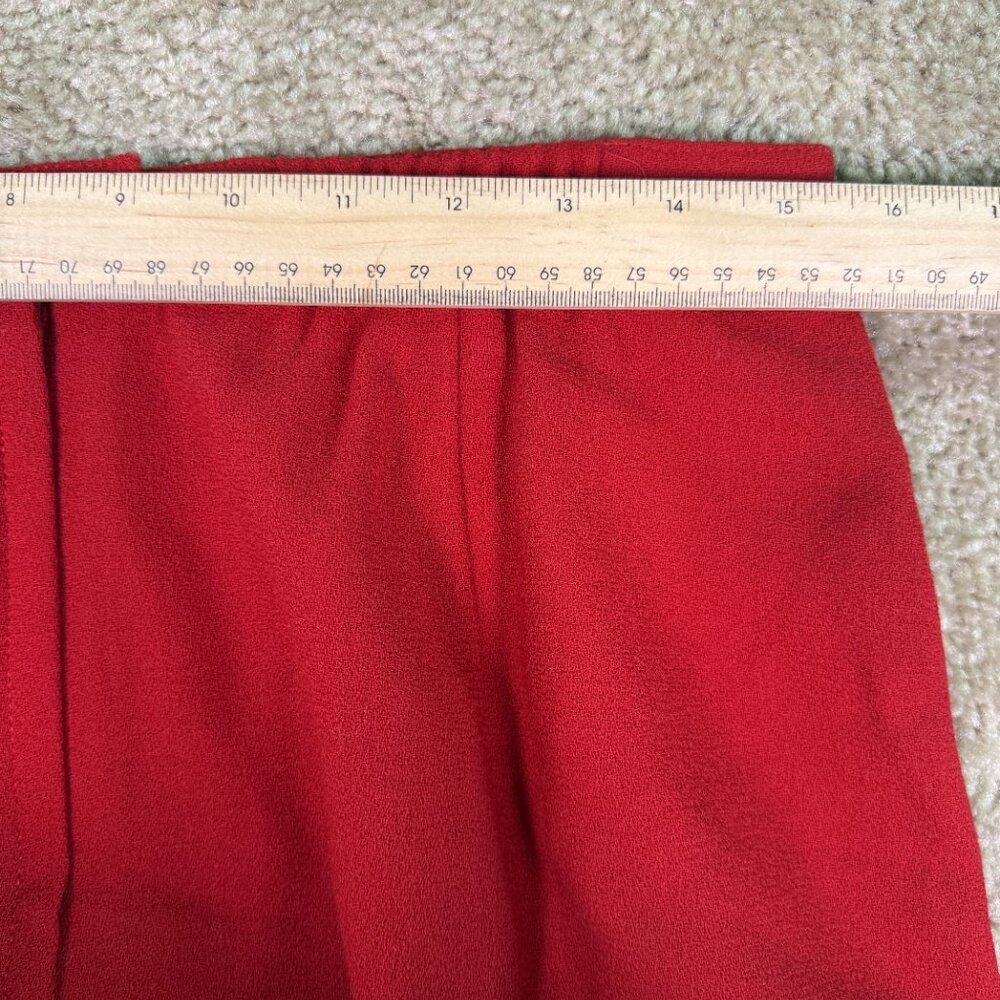 Vintage Bretton Place USA Made 100% Wool Skirt Women’s Sz 14 30x29 Red E677 - Picture 9 of 11